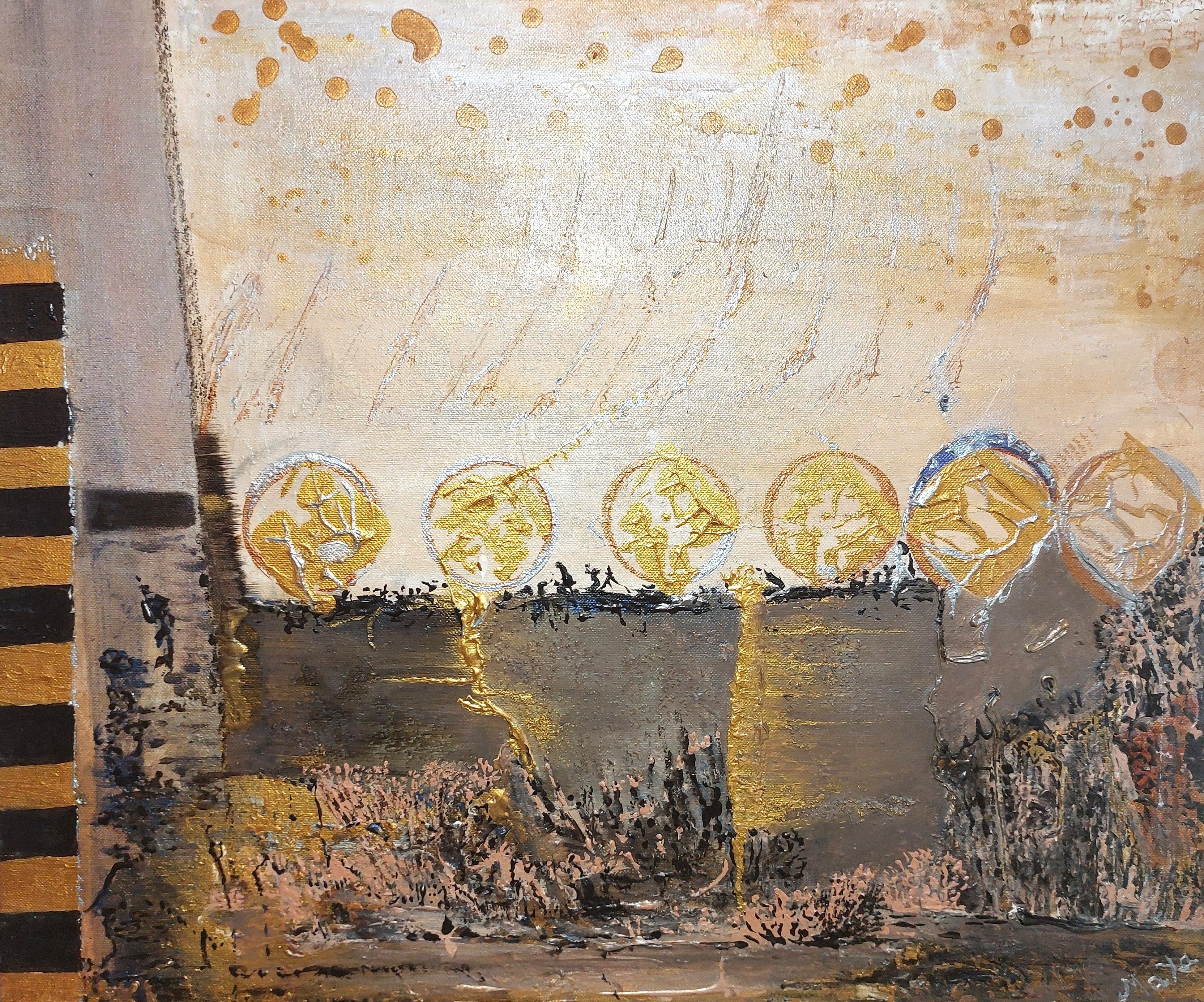 Peinture acrylique Mémoires égyptiennes La mélodie des étoiles