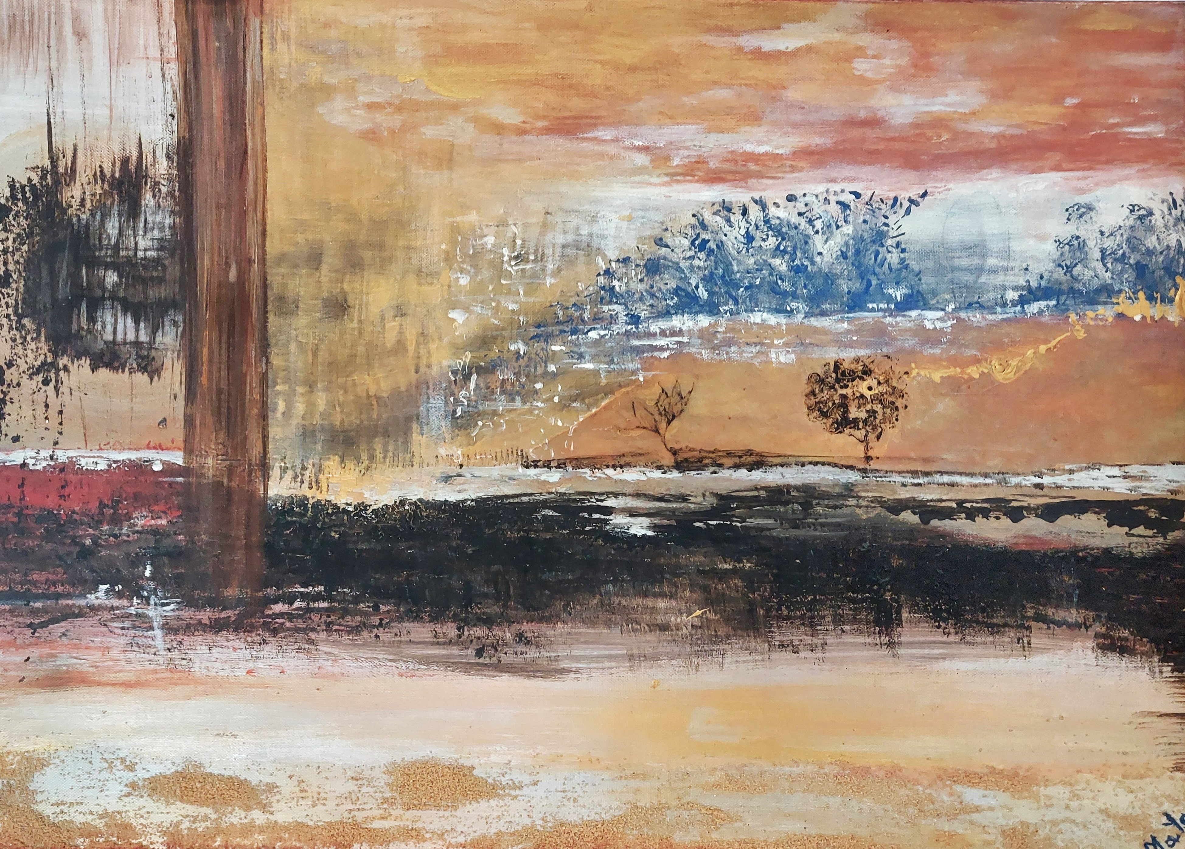 Peinture acrylique Le Minotaure La mélodie des étoiles