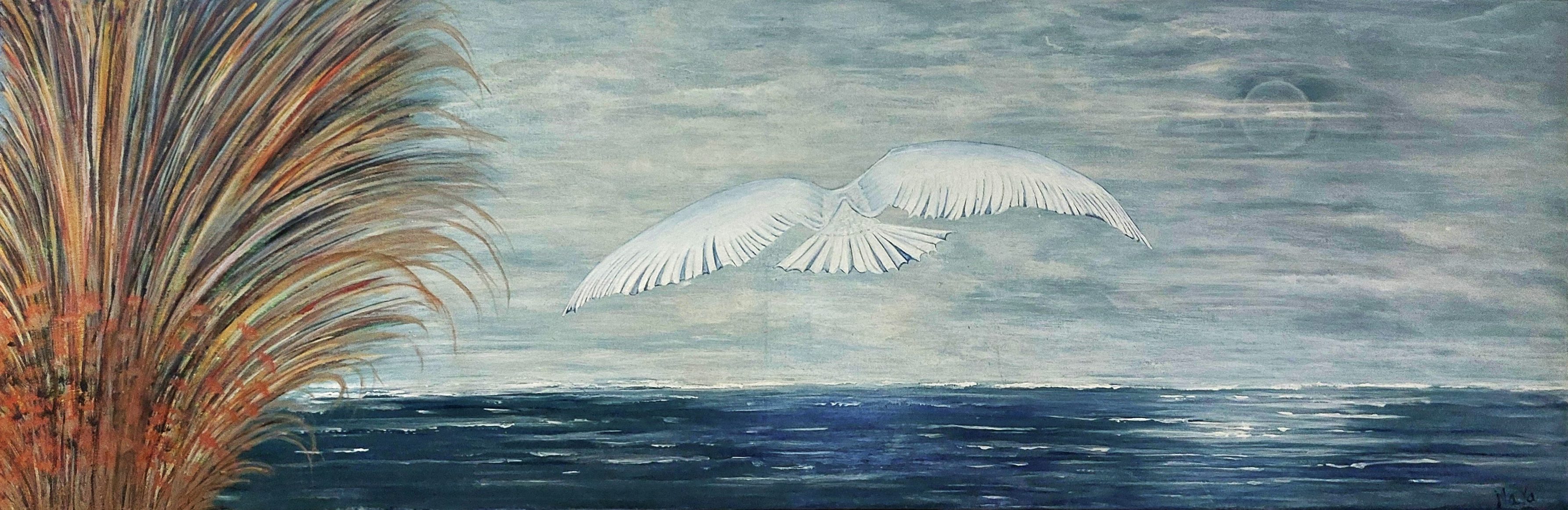 Peinture acrylique Au delà La mélodie des étoiles