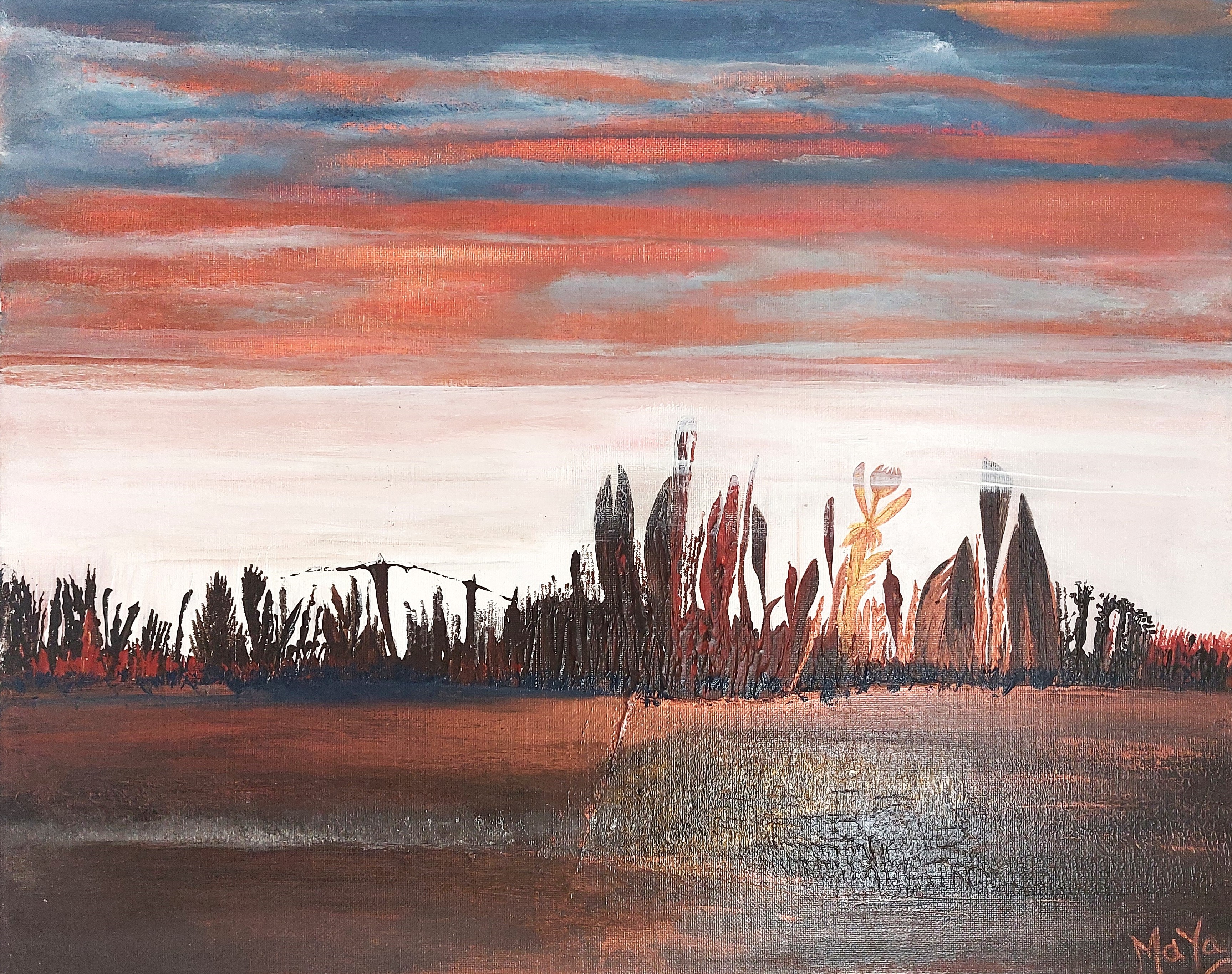 Peinture acrylique Contes et légendes La mélodie des étoiles