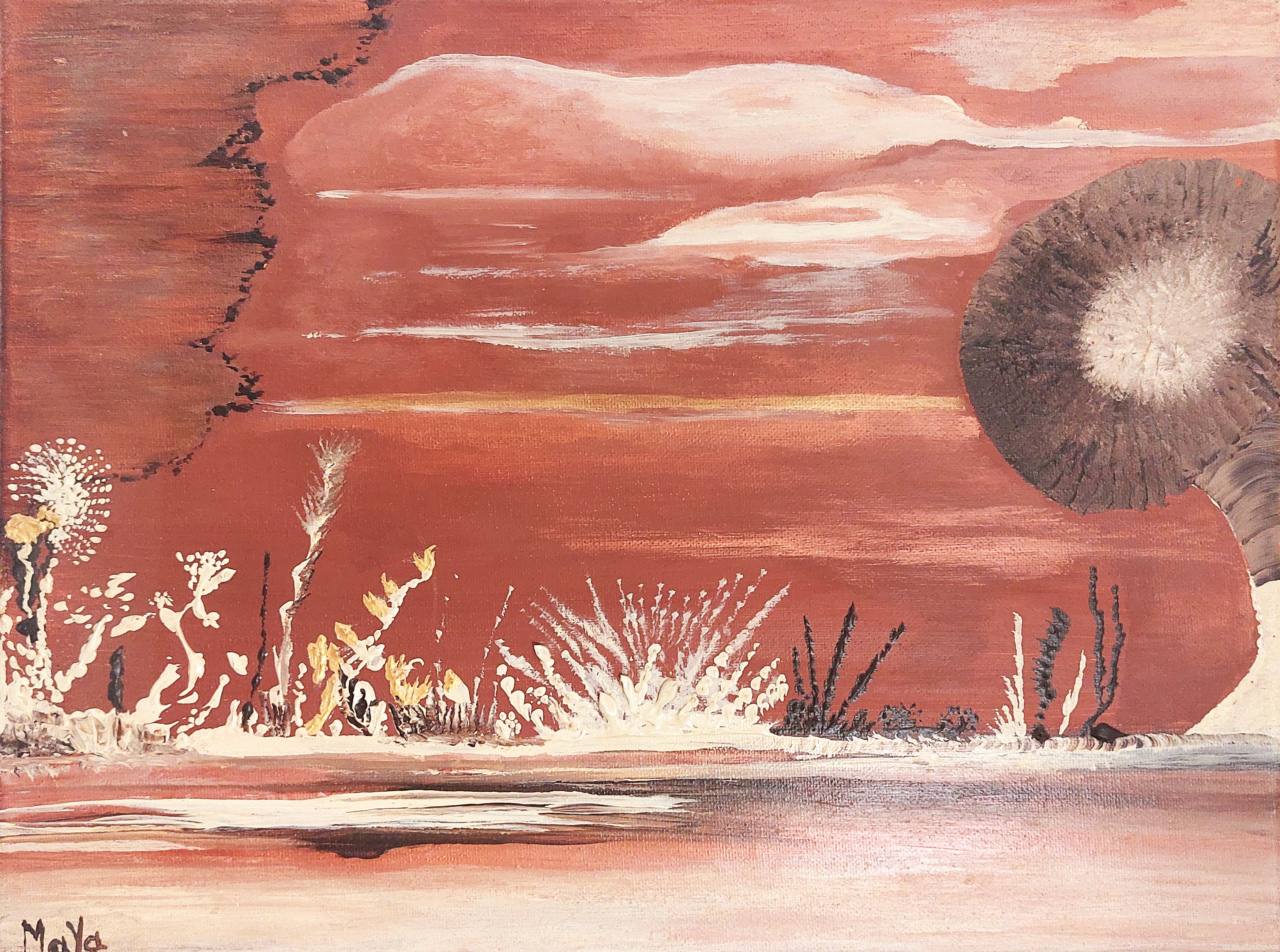 Peinture acrylique Ailleurs La mélodie des étoiles