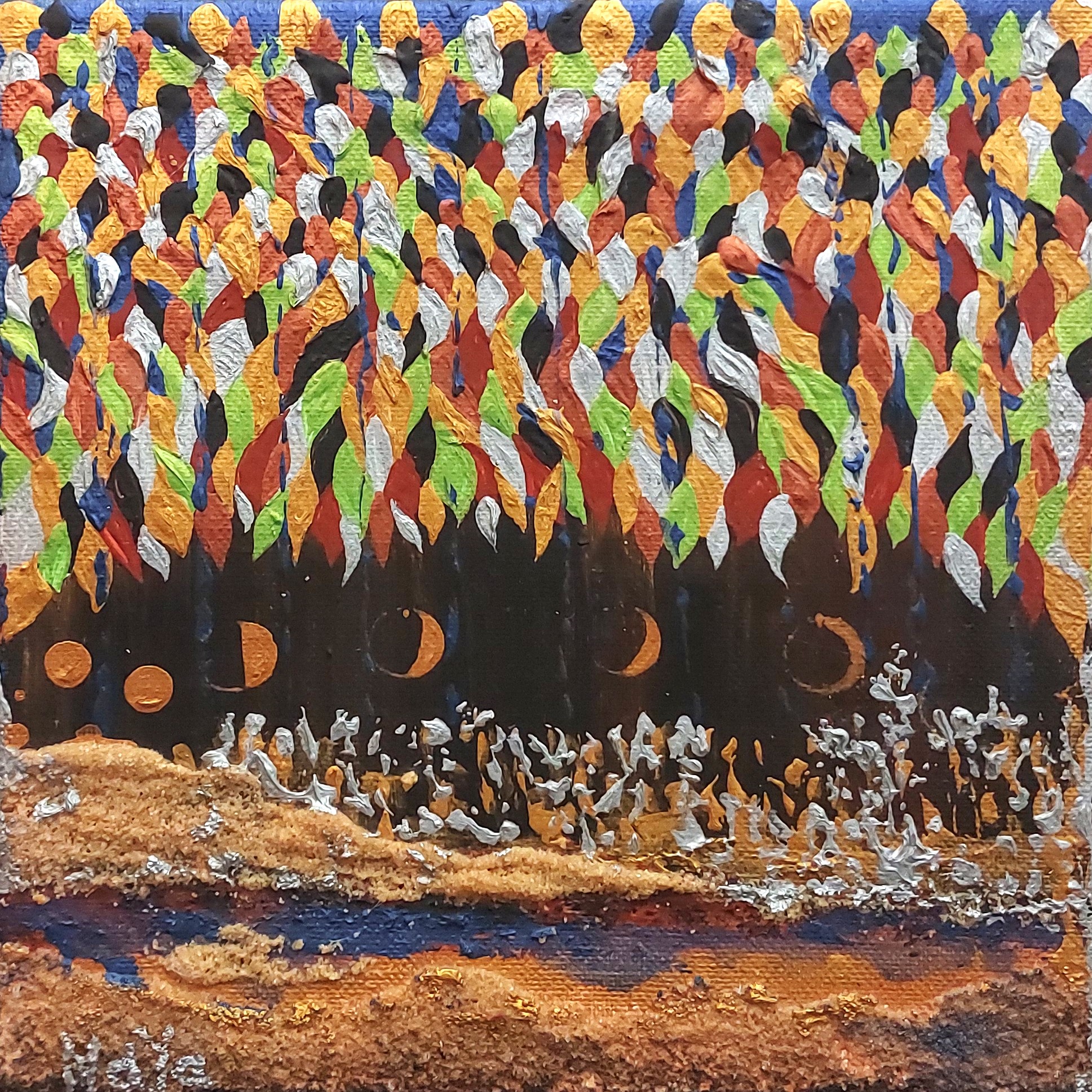 Peinture acrylique De fil en fil La mélodie des étoiles