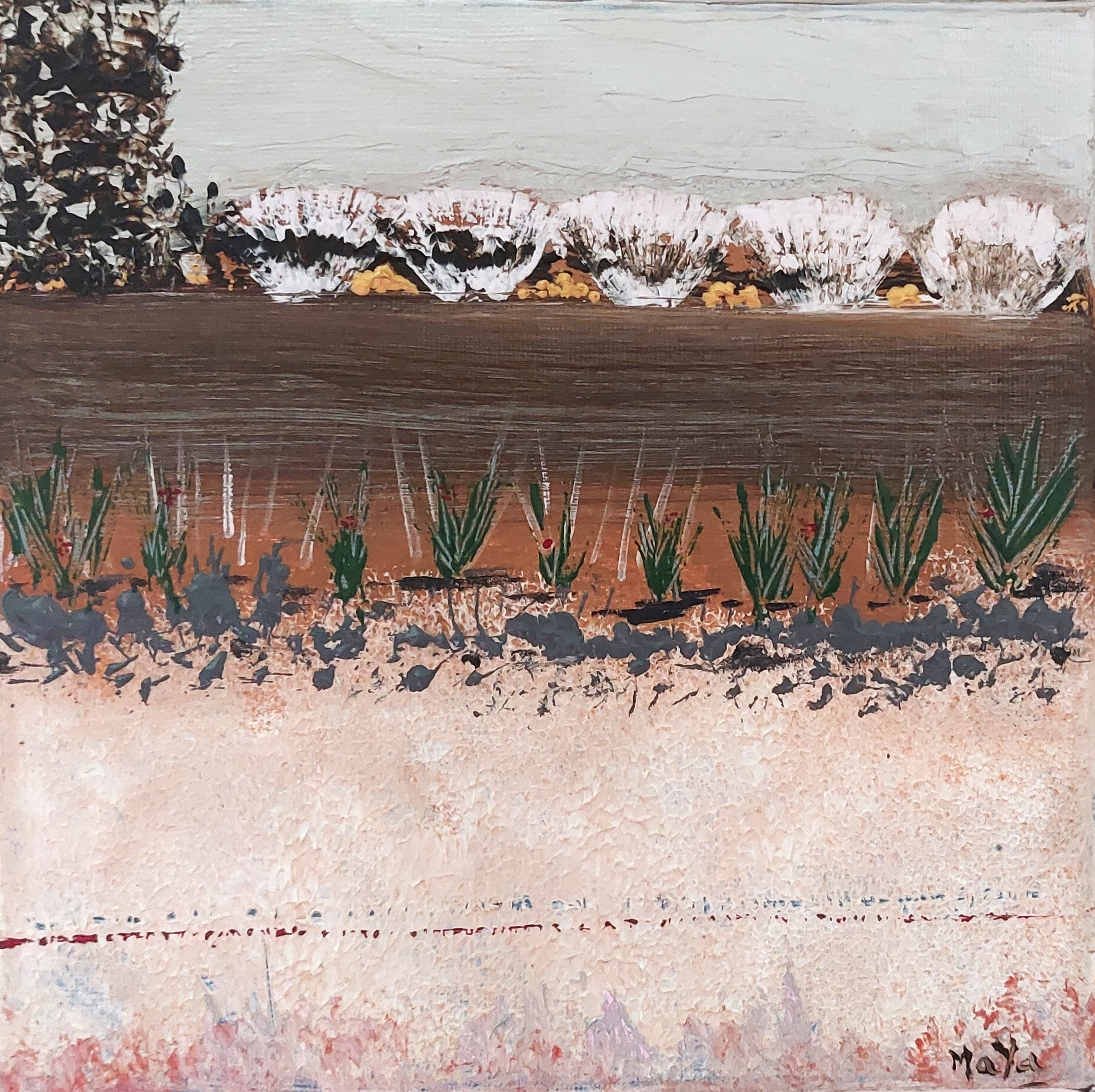 Peinture acrylique - Germination - La mélodie des étoiles